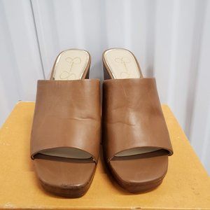Jessica Simpson - SHEYNA WEDGE SANDAL- Cognac - Size 7 1/2 USD
